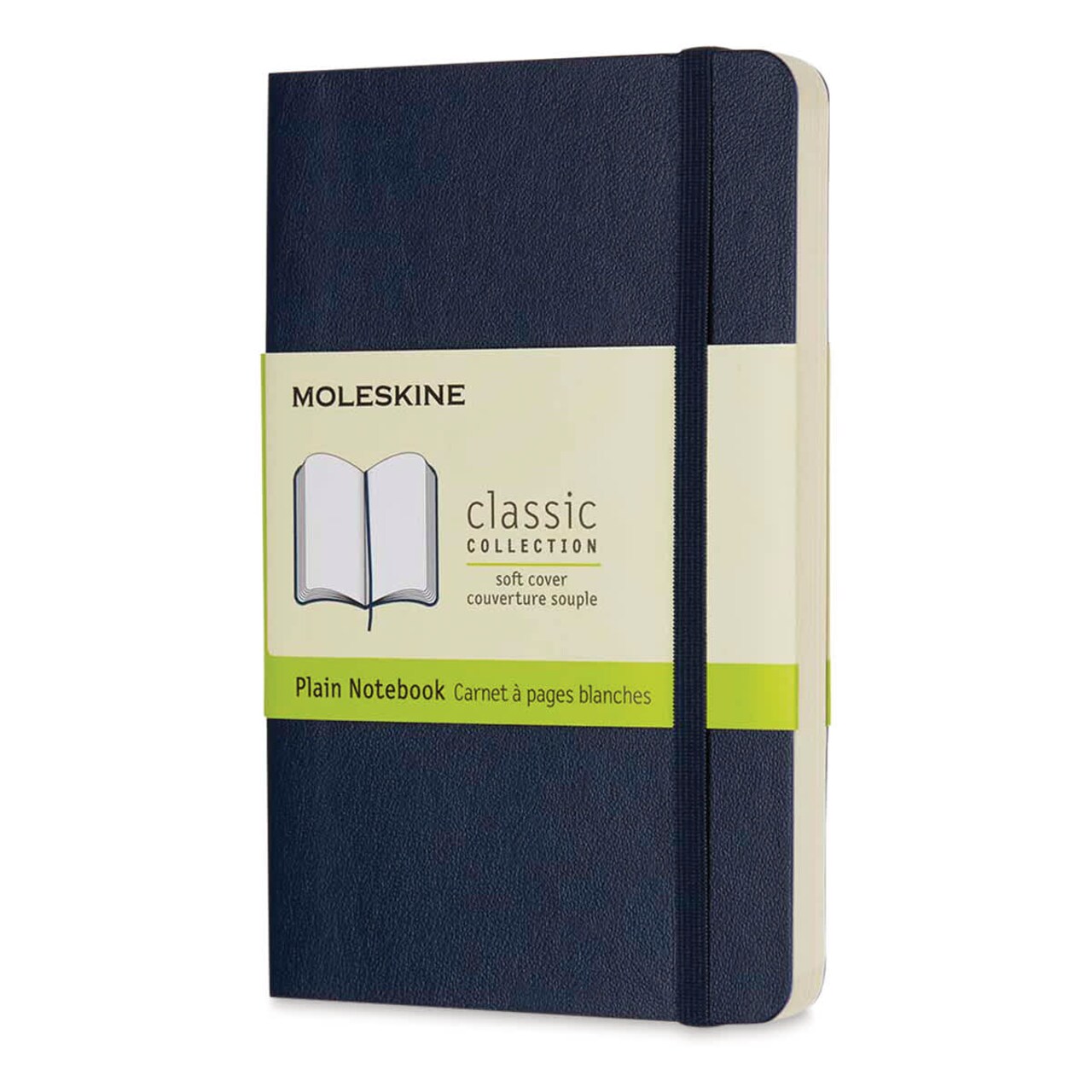 Moleskine Classic Soft Cover Notebook - Sapphire Blue, Blank, 5-1/2" x 3-1/2"